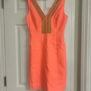Lilly Pulitzer Pink Sleeveless V-Neck Sundress